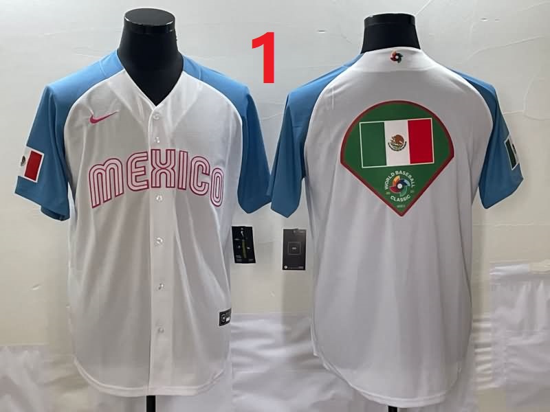 Mexico White Baseball Jersey 03