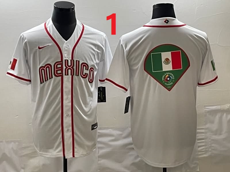 Mexico White Baseball Jersey 05