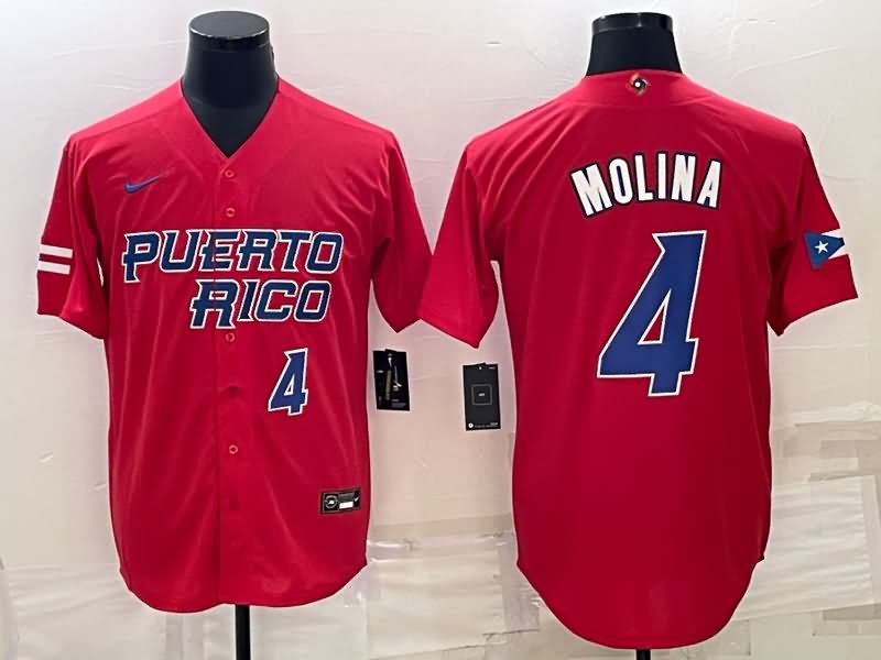 Puerto Rico Red Baseball Jersey