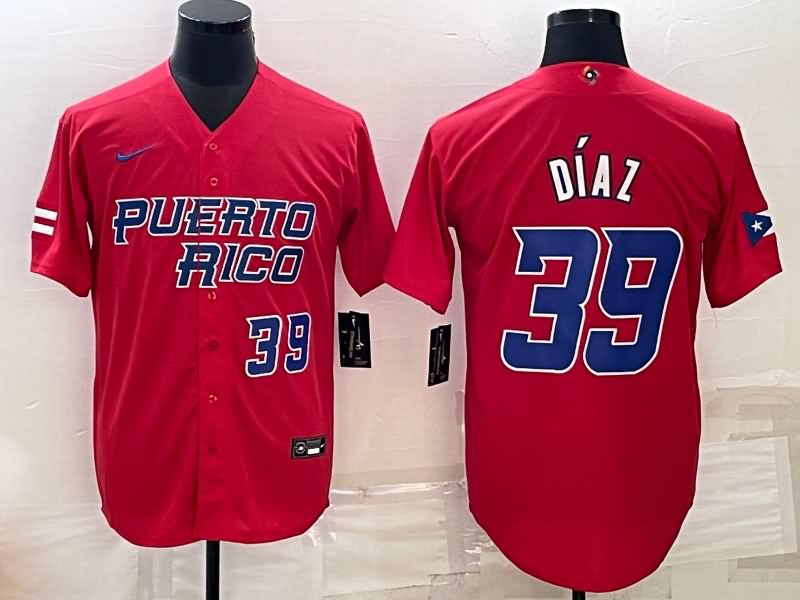 Puerto Rico Red Baseball Jersey