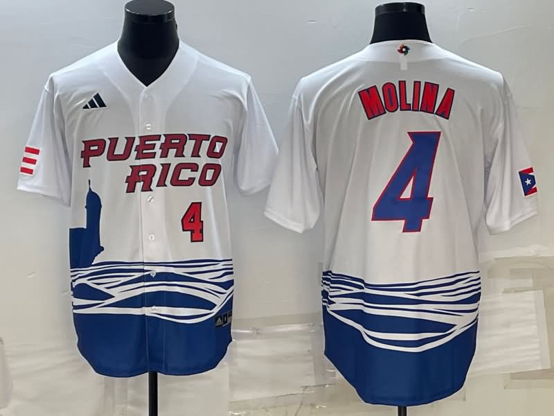 Puerto Rico White Baseball Jersey