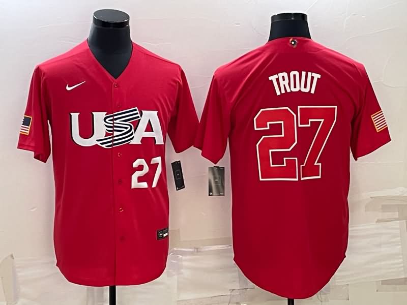 USA Red Baseball Jersey