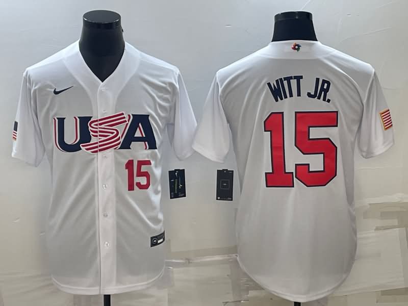 USA White Baseball Jersey