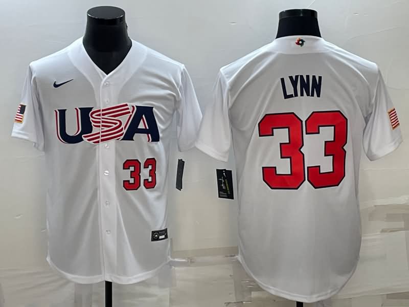 USA White Baseball Jersey