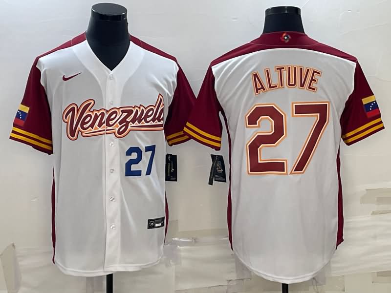 Venezuela White Baseball Jersey