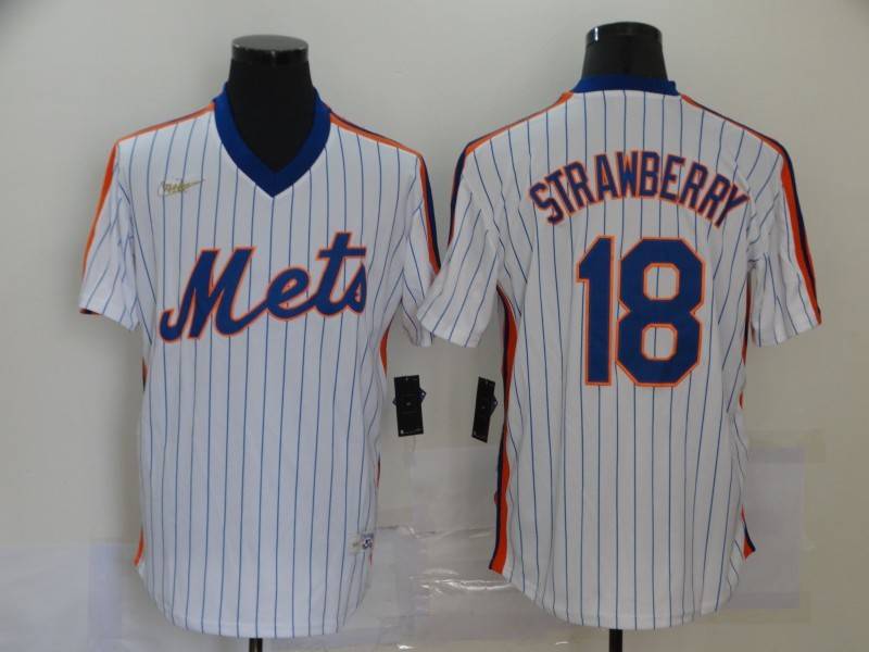 New York Mets White Cooperstown Collection MLB Jersey