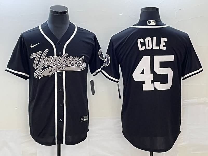 New York Yankees Black MLB Jersey 02