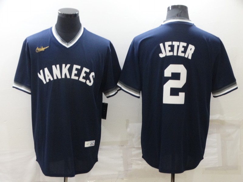 New York Yankees Dark Blue Cooperstown Collection MLB Jersey