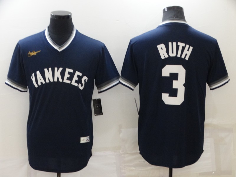 New York Yankees Dark Blue Cooperstown Collection MLB Jersey