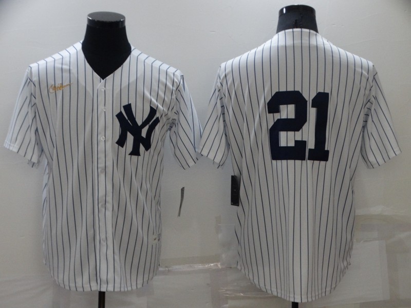 New York Yankees White Cooperstown Collection MLB Jersey