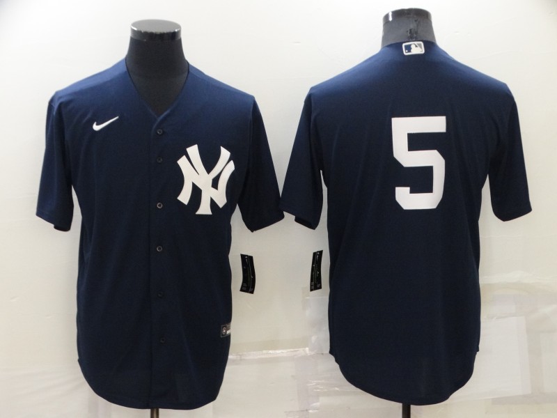New York Yankees Dark Blue MLB Jersey 02