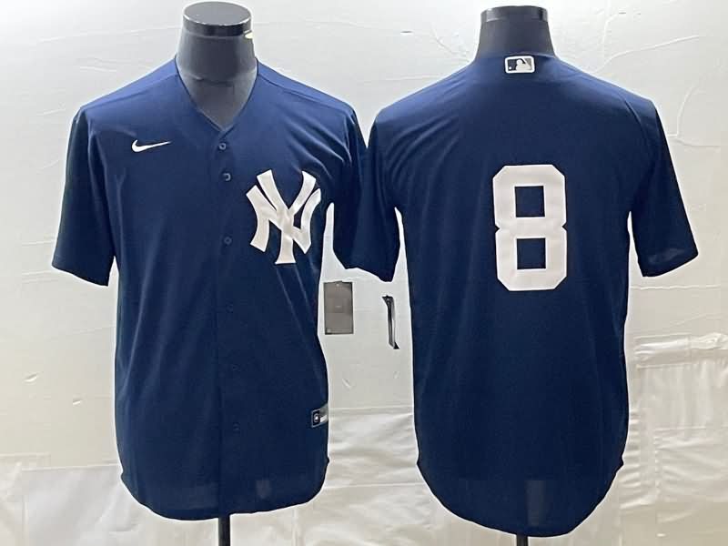 New York Yankees Dark Blue MLB Jersey 02