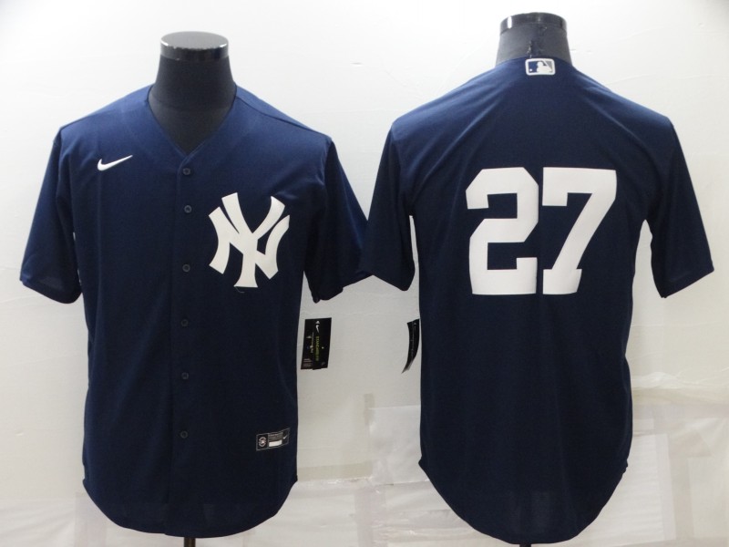 New York Yankees Dark Blue MLB Jersey 02