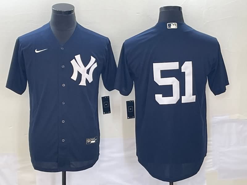 New York Yankees Dark Blue MLB Jersey 02