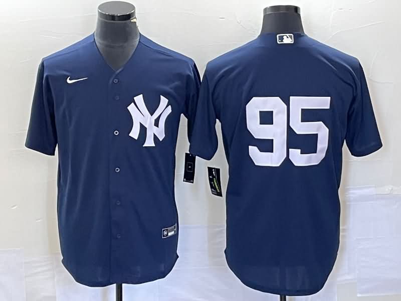 New York Yankees Dark Blue MLB Jersey 02