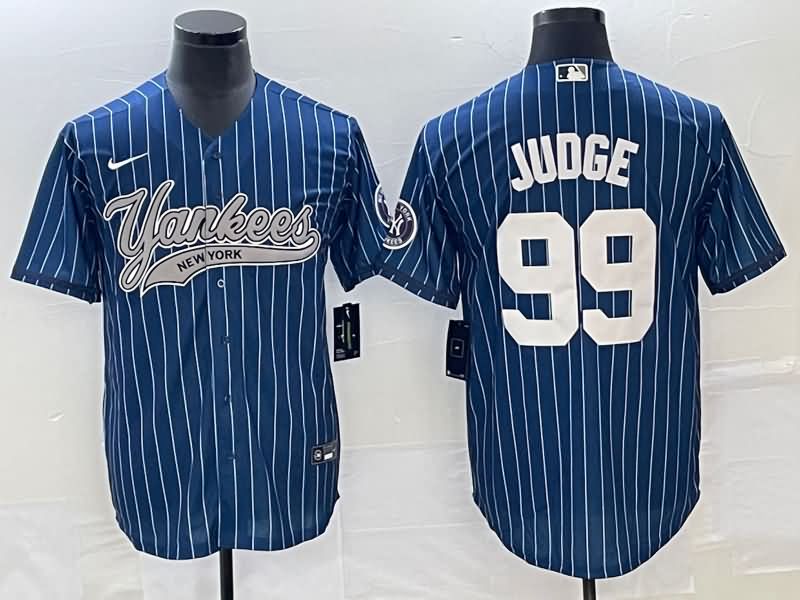 New York Yankees Dark Blue MLB Jersey 03