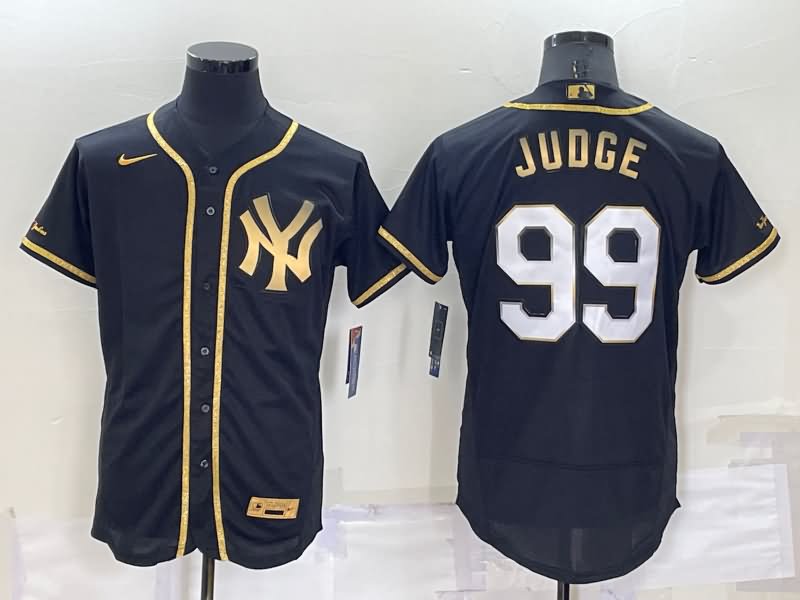 New York Yankees Black Gold Elite MLB Jersey 02