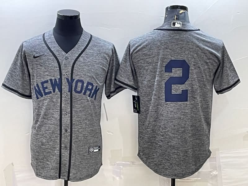 New York Yankees Grey MLB Jersey 03
