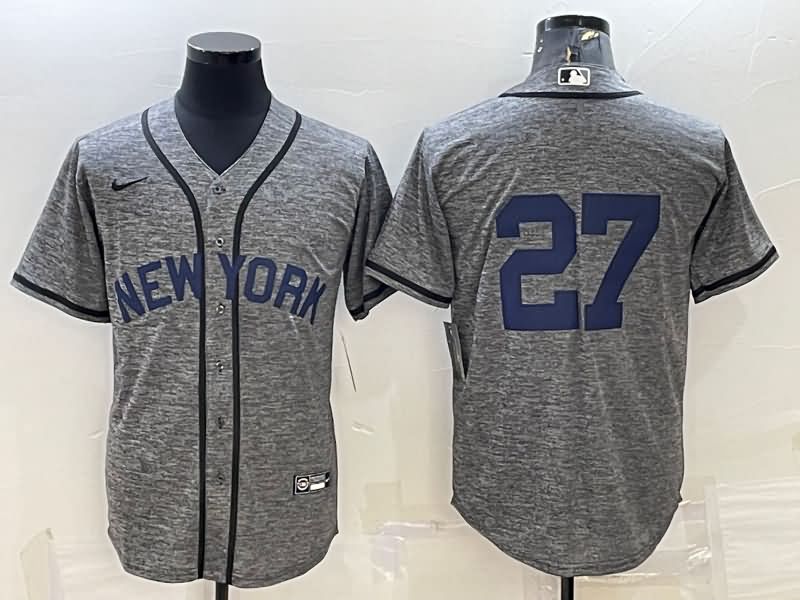 New York Yankees Grey MLB Jersey 03