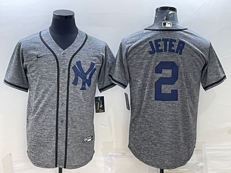 New York Yankees Grey MLB Jersey 04