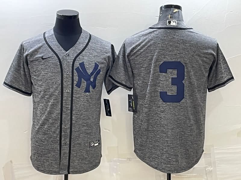 New York Yankees Grey MLB Jersey 04