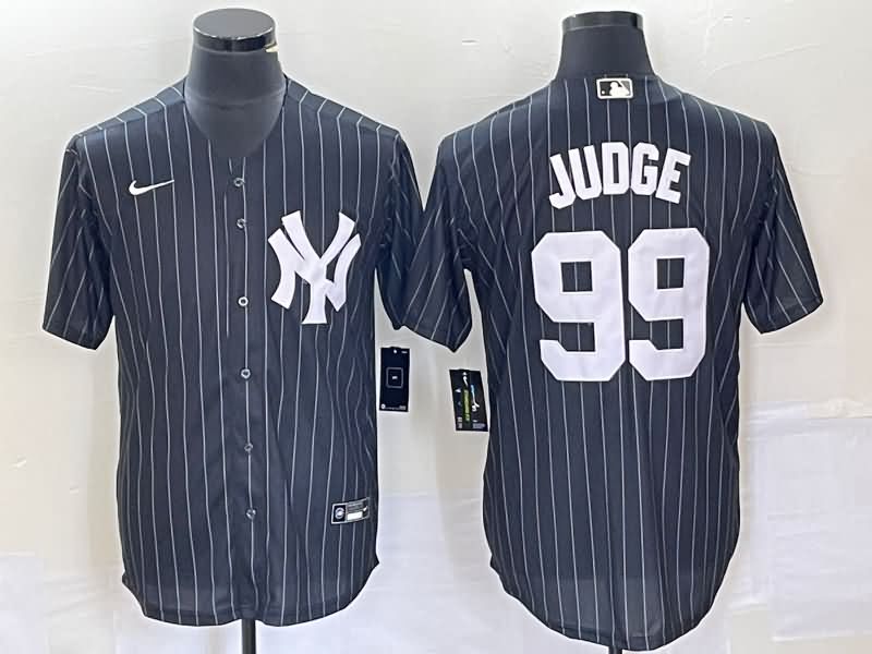 New York Yankees Black Retro MLB Jersey 02