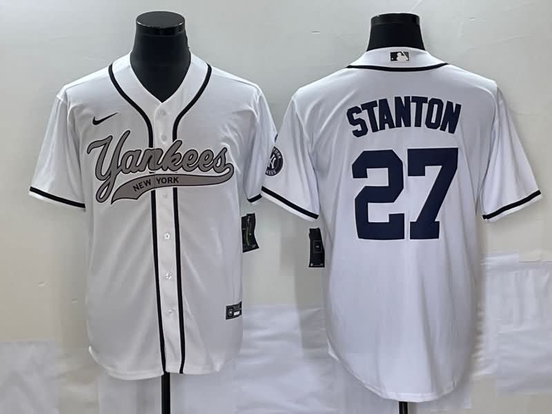 New York Yankees White MLB Jersey 02