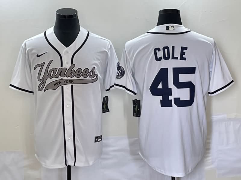 New York Yankees White MLB Jersey 02