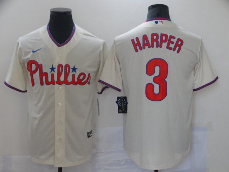 Philadelphia Phillies Cream MLB Jersey