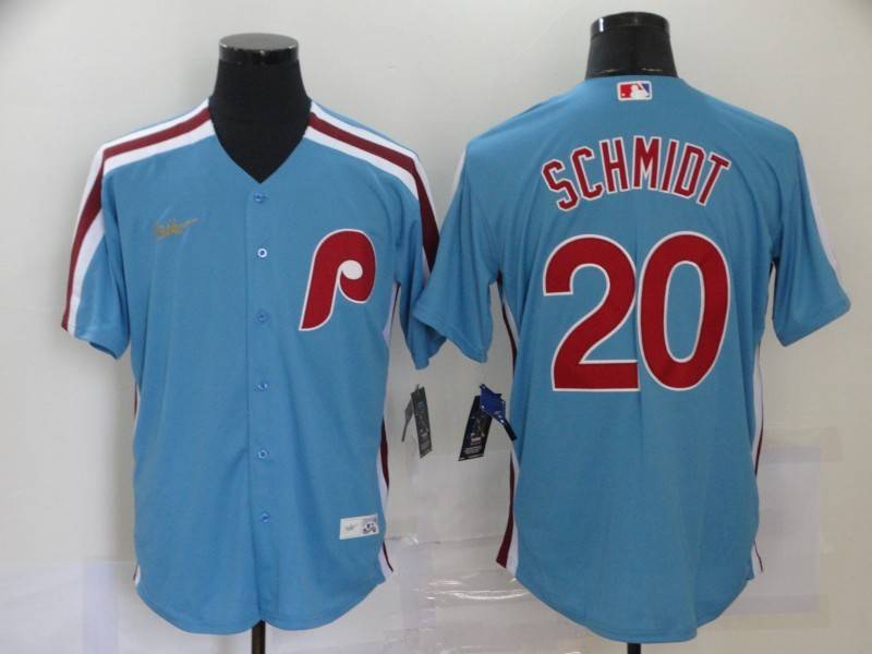 Philadelphia Phillies Light Blue Cooperstown Collection MLB Jersey