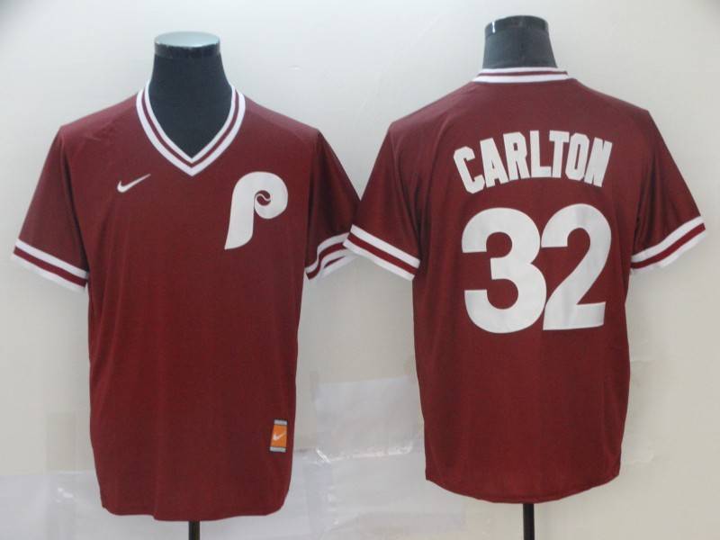 Philadelphia Phillies Red Retro MLB Jersey