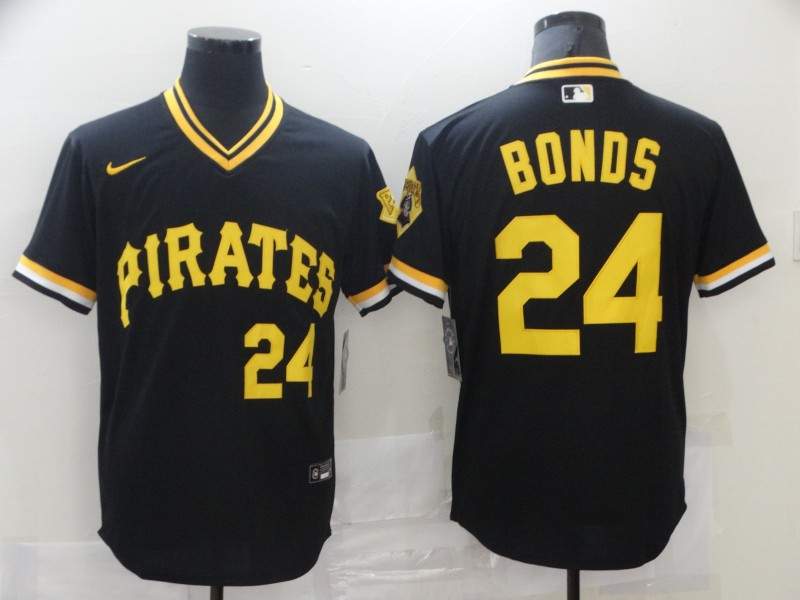 Pittsburgh Pirates Black Retro MLB Jersey 02