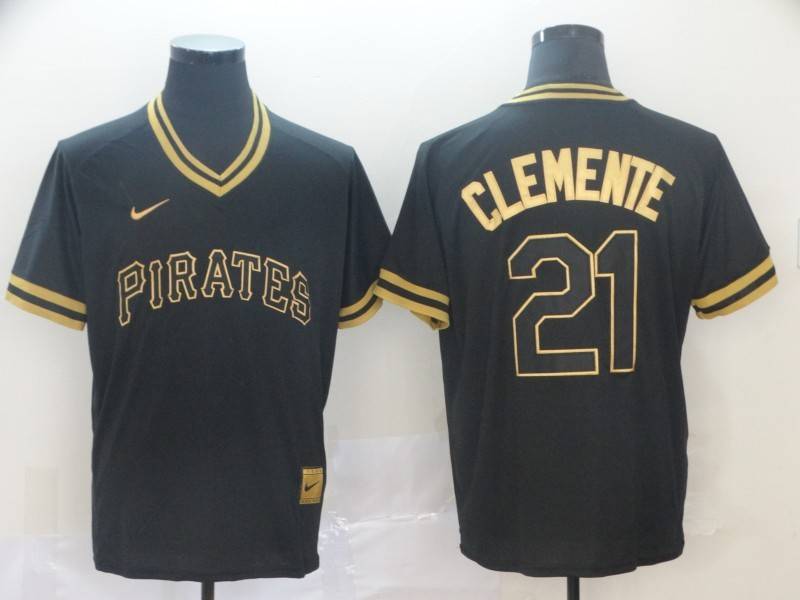 Pittsburgh Pirates Black Gold Retro MLB Jersey