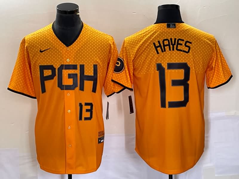 Pittsburgh Pirates Yellow MLB Jersey