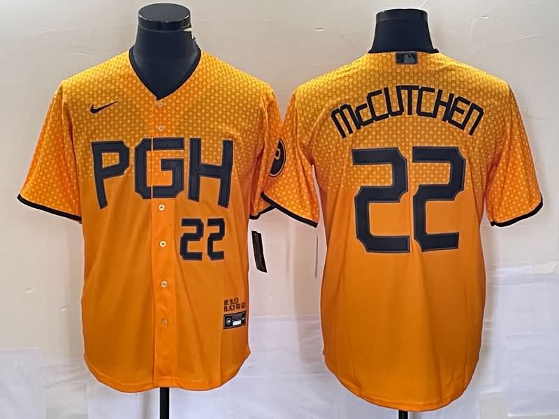 Pittsburgh Pirates Yellow MLB Jersey