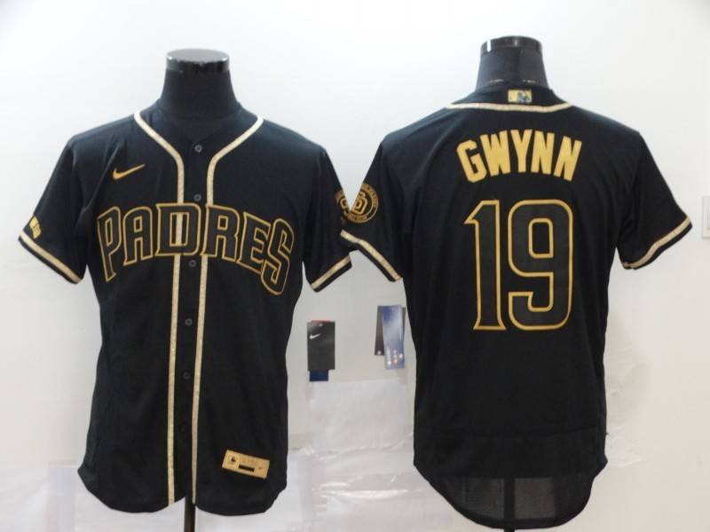 San Diego Padres Black Gold Elite MLB Jersey