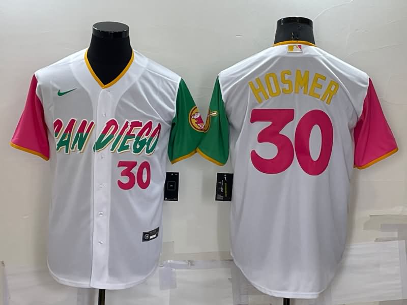 San Diego Padres White MLB Jersey 02