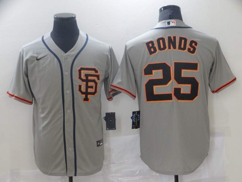 San Francisco Giants Grey MLB Jersey 02