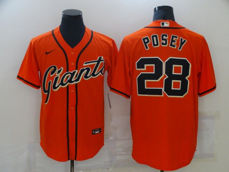 San Francisco Giants Orange MLB Jersey