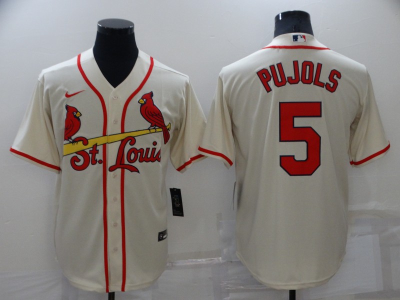 St. Louis Cardinals Cream MLB Jersey