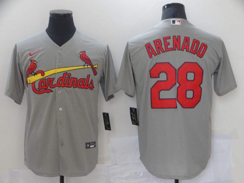 St. Louis Cardinals Grey MLB Jersey