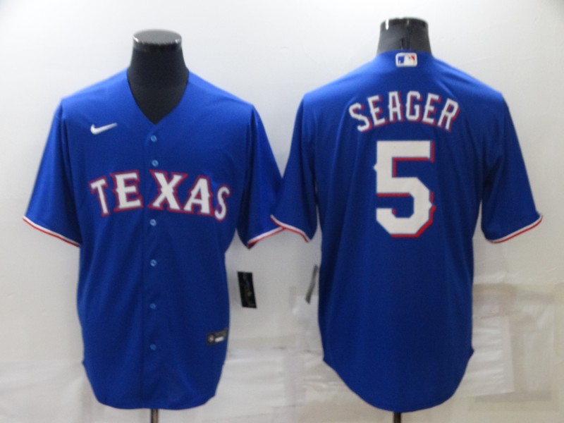 Texas Rangers Blue MLB Jersey