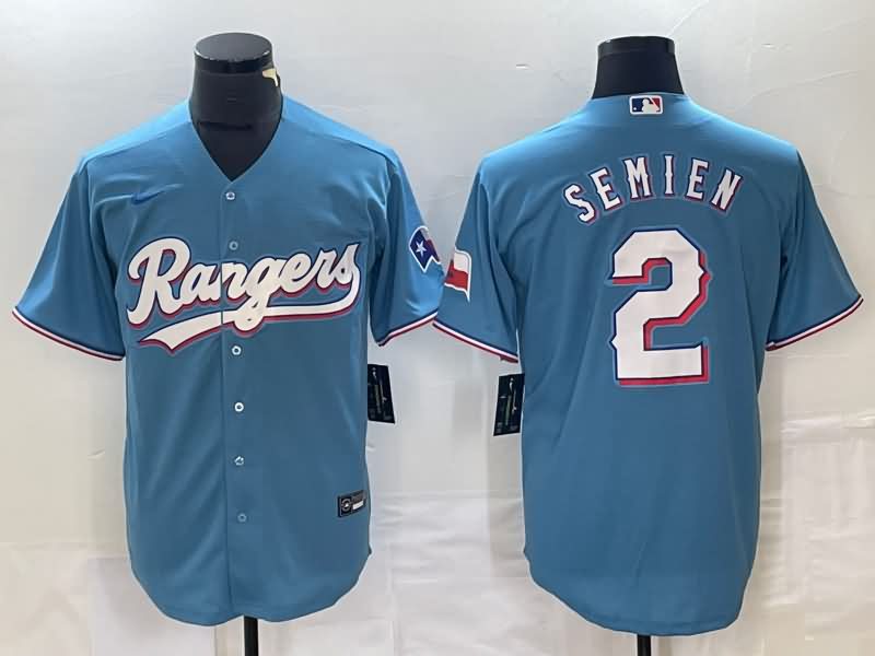 Texas Rangers Light Blue MLB Jersey