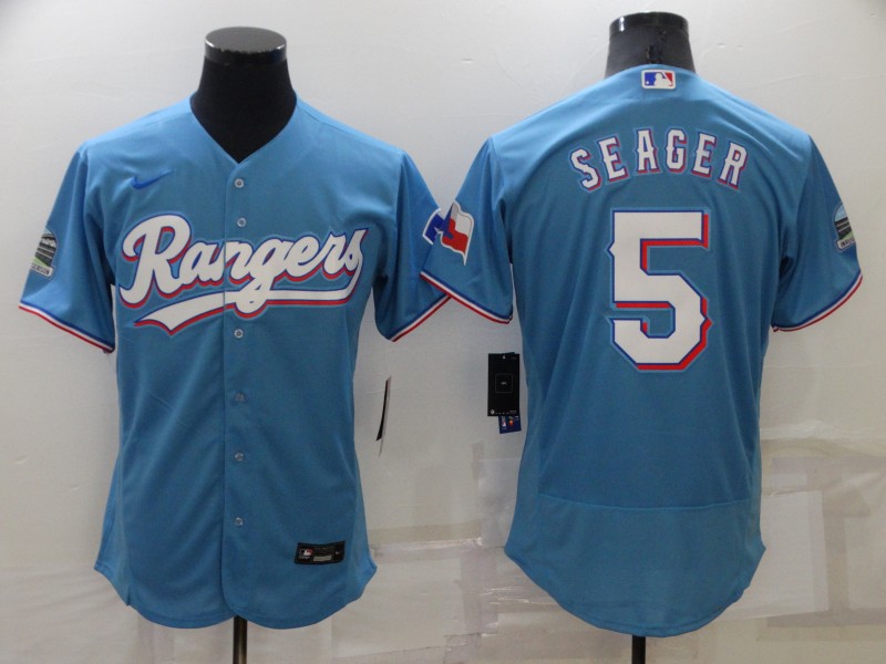 Texas Rangers Light Blue MLB Jersey