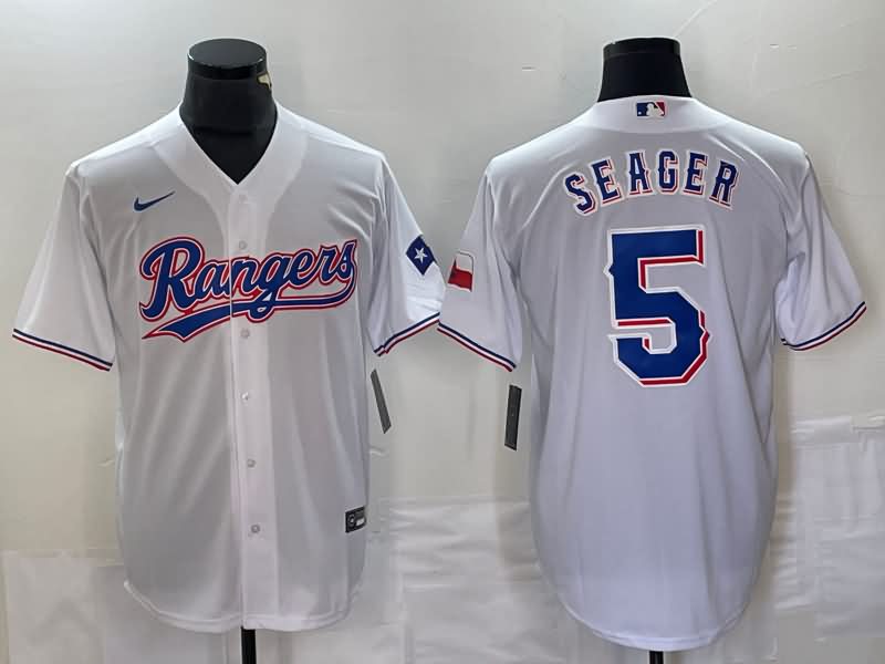 Texas Rangers White MLB Jersey