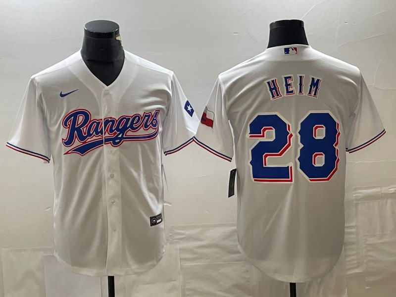 Texas Rangers White MLB Jersey