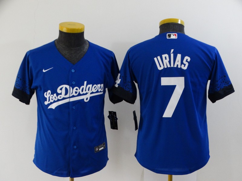 Kids Los Angeles Dodgers Blue #7 URIAS MLB Jersey
