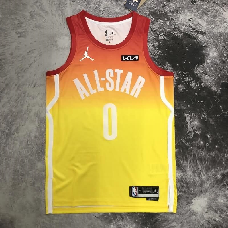 ALL-STAR 2023 Yellow Basketball Jersey (Hot Press)