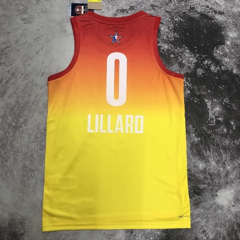 ALL-STAR 2023 Yellow Basketball Jersey (Hot Press)