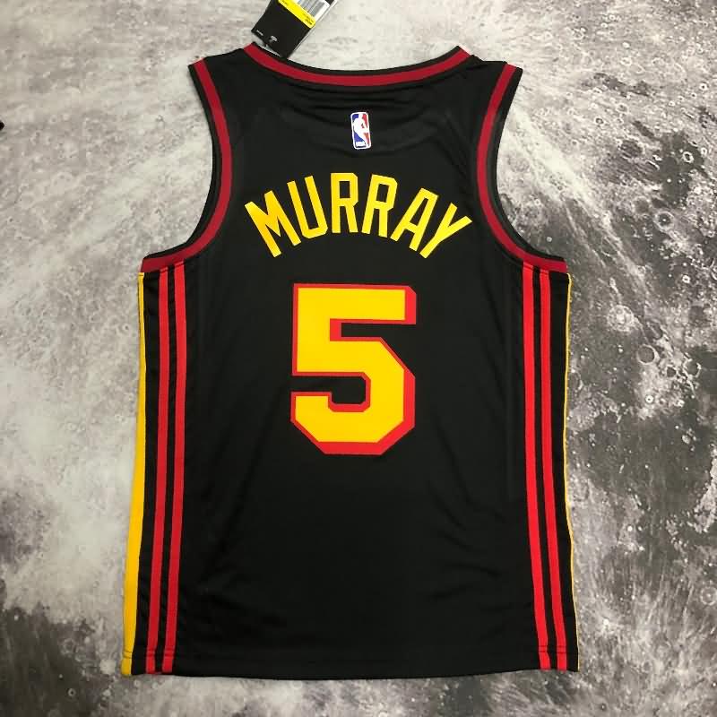 Atlanta Hawks 20/21 Black AJ Basketball Jersey (Hot Press)